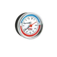 Термоманометр d63 мм, аксиальный 4 бар; 0-120°C  PROFactor (PF SG 873-4)