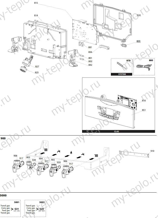 Запчасти Ariston CLAS X 24 FF купить в Санкт-Петербурге