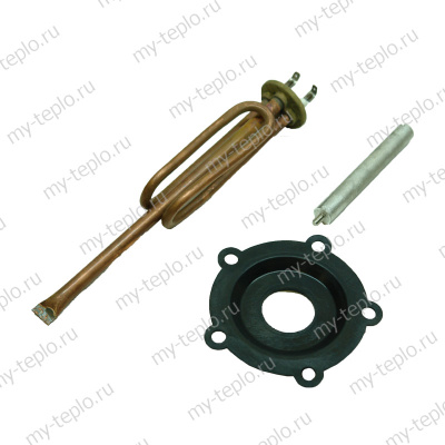 ТЭН 1,5 кВт для Термекс ES V (медь, комплект с прокладкой и анодом) Моё Тепло, Россия (TENPA15ESVmed