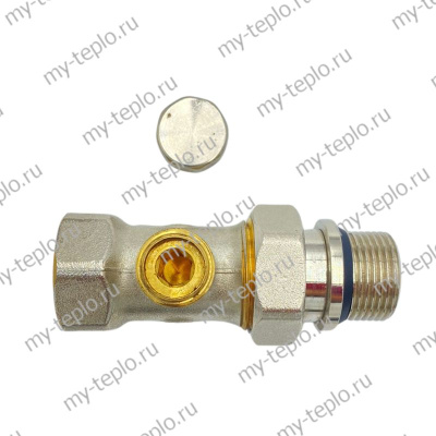 Вентиль д/термоголовки нижний прямой 3/4